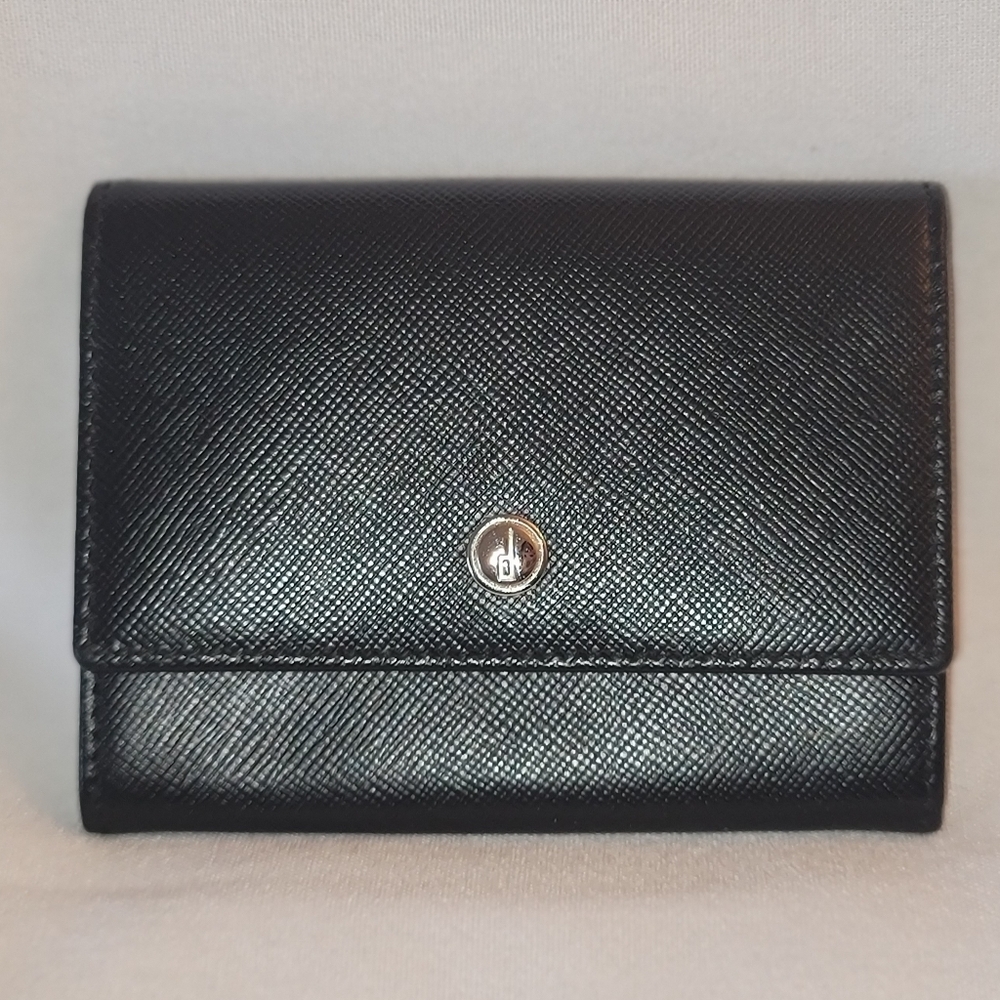 Dunhill Black Leather Card Case Holder